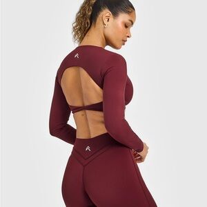 Oner Active Maroon Crop Top
